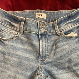 SO High Rise Blue Jeans with Vintage-Inspired Look